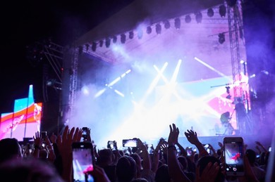 backlit stage vibrant lights outdoor 260nw 2465122753 1